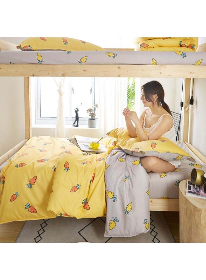 Beauenty 4-Piece European Style Luxury Jacquard Single Bedding Set Polyester Multicolour - Image 3