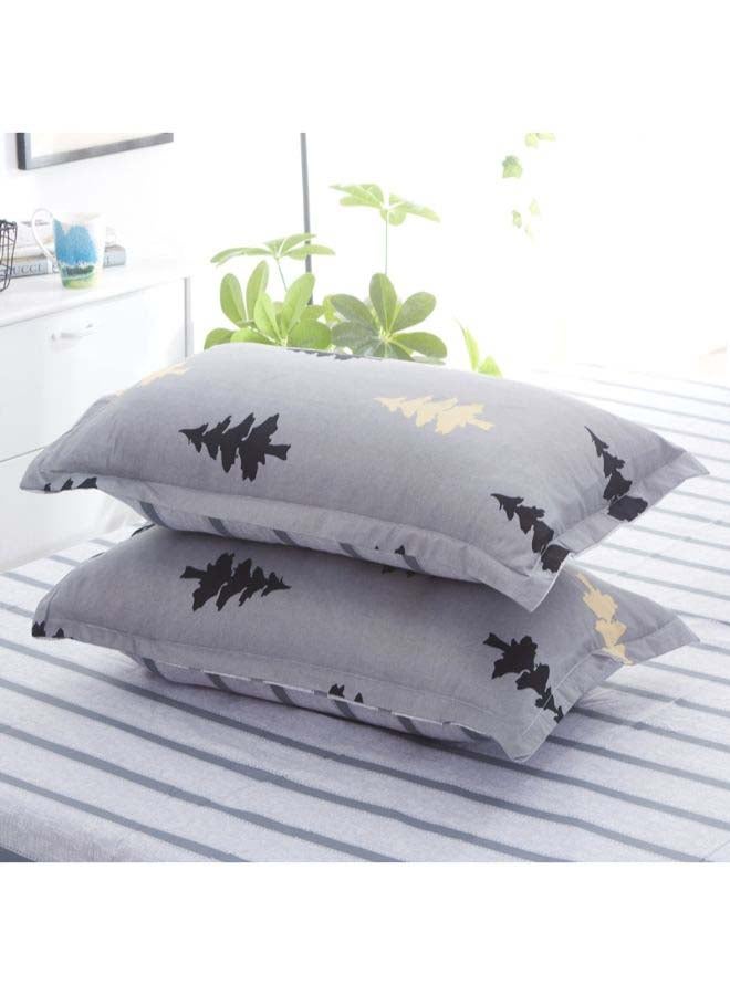 Beauenty 4-Piece European Style Luxury Jacquard Single Bedding Set Polyester Grey - Image 3