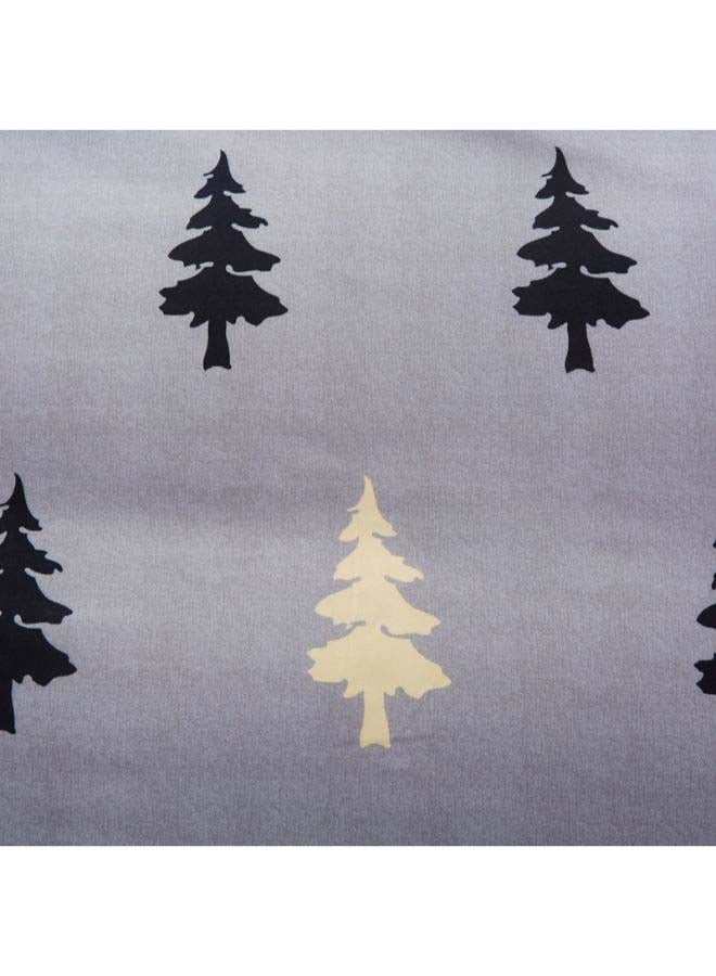 Beauenty 4-Piece European Style Luxury Jacquard Single Bedding Set Polyester Grey - Image 4