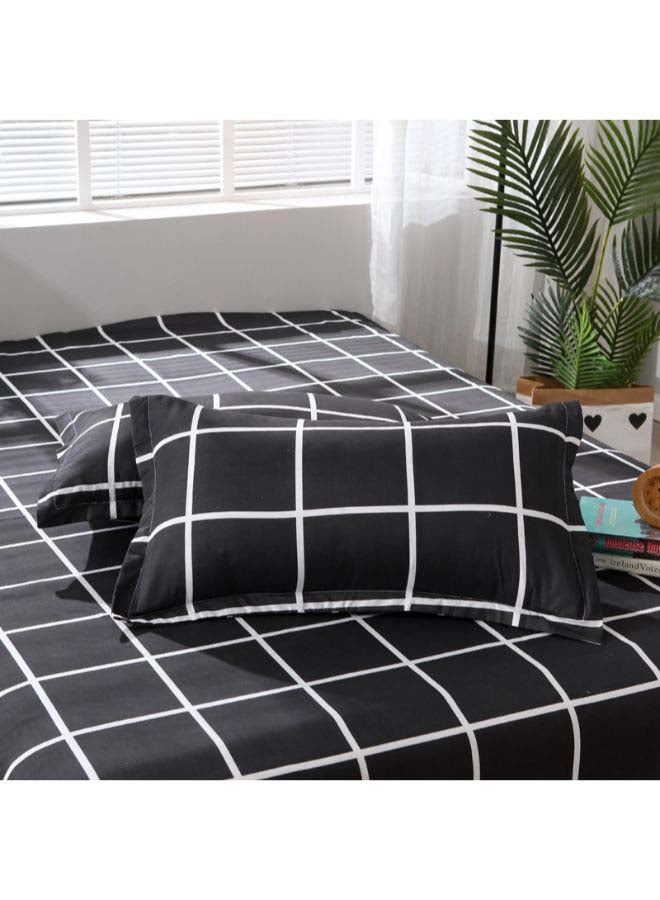 Beauenty 4-Piece Printed Munger Duvet Cover Set Polyester Black/White - Image 5