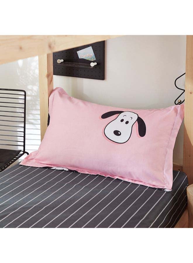 بيوينتي طقم مفرش سرير فاخر مقاس فردي من نسيج الجاكار وبنمط أوروبي، من 4 قطع بوليستر متعدد الألوان - Image 3