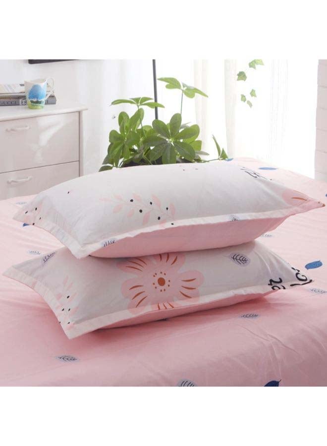 Beauenty 4-Piece European Style Jacquard Duvet Cover Set Polyester White/Beige - Image 3