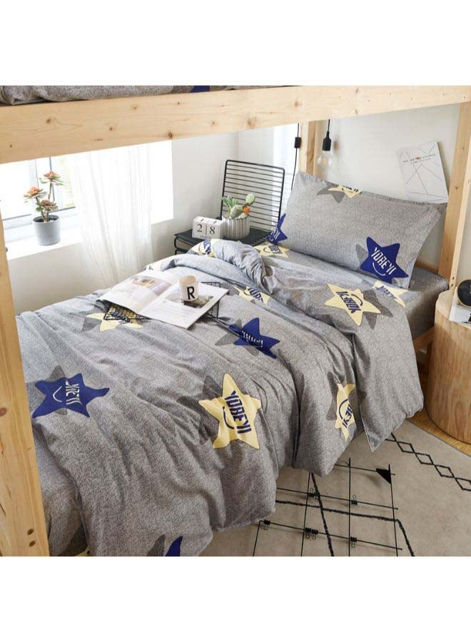 Beauenty 4-Piece European Style Luxury Jacquard Single Bedding Set Polyester Multicolour - Image 5