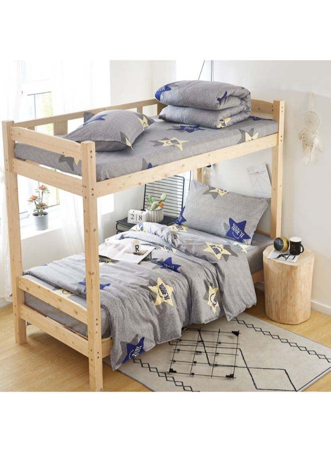 Beauenty 4-Piece European Style Luxury Jacquard Single Bedding Set Polyester Multicolour - Image 4