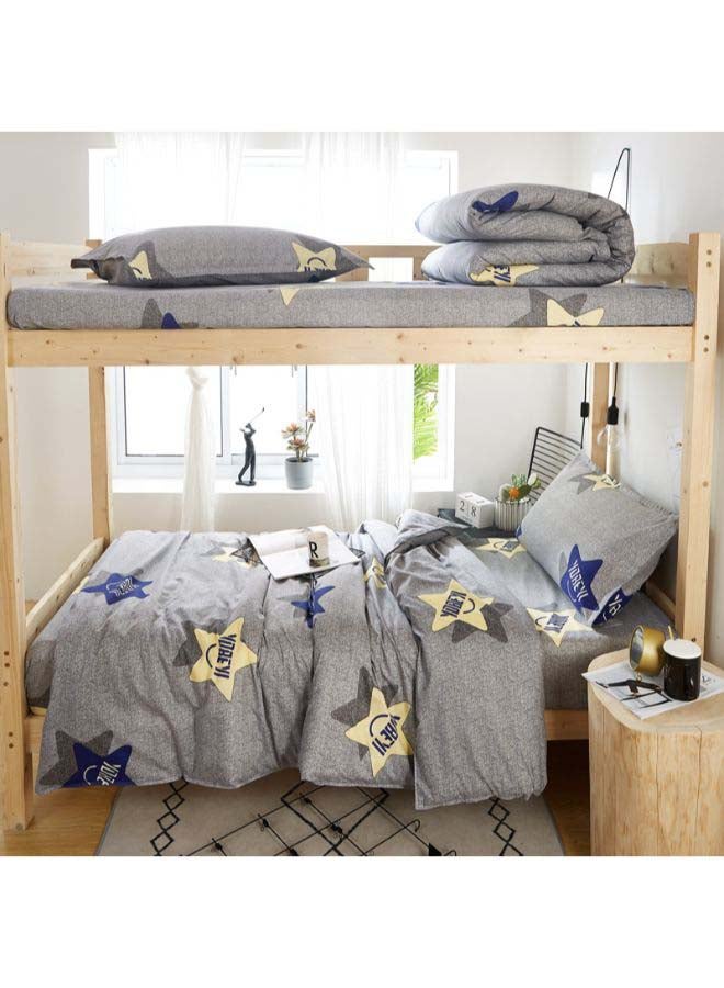 Beauenty 4-Piece European Style Luxury Jacquard Single Bedding Set Polyester Multicolour - Image 1