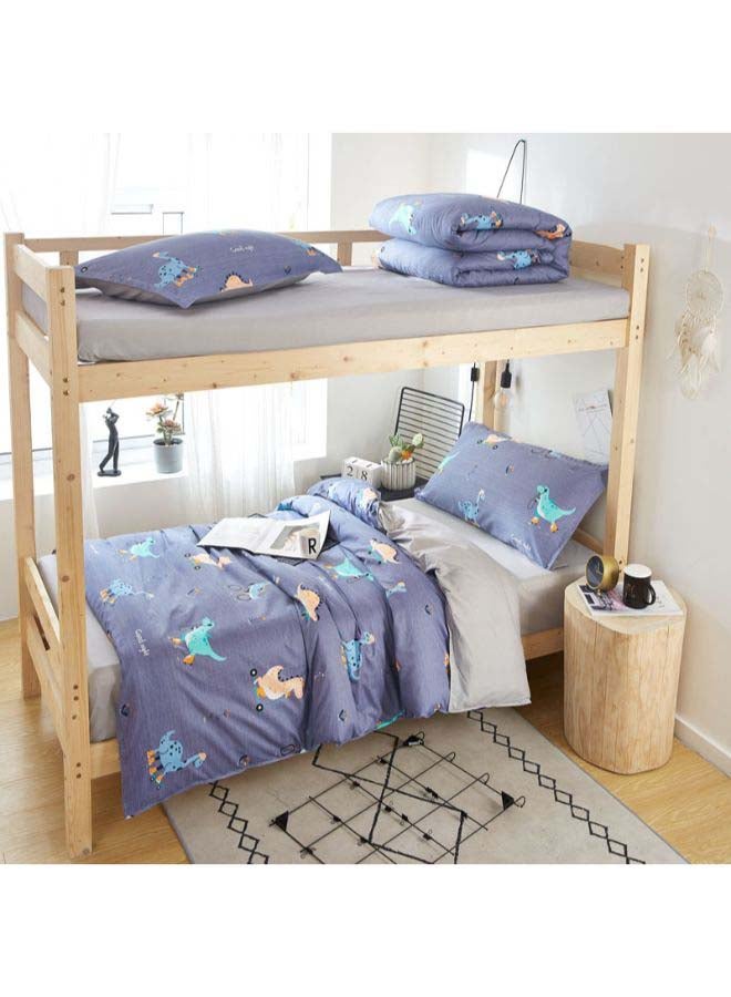 بيوينتي طقم مفرش سرير فاخر بتصميم أوروبي من نسيج جاكار مقاس فردي، 5 قطع بوليستر متعدد الألوان - Image 5