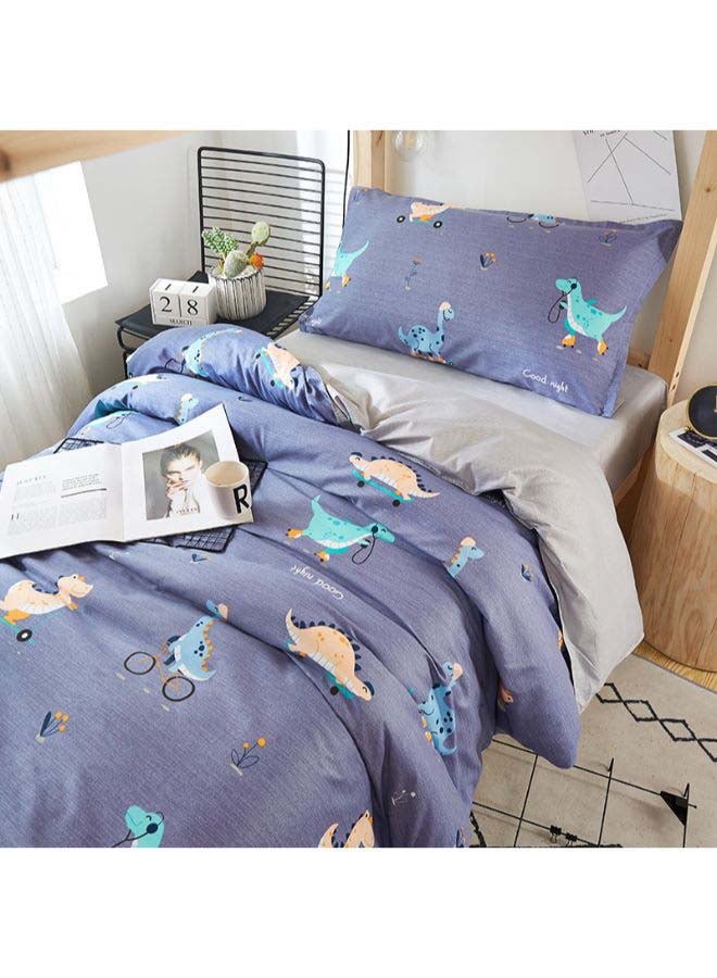 بيوينتي طقم مفرش سرير فاخر بتصميم أوروبي من نسيج جاكار مقاس فردي، 5 قطع بوليستر متعدد الألوان - Image 3