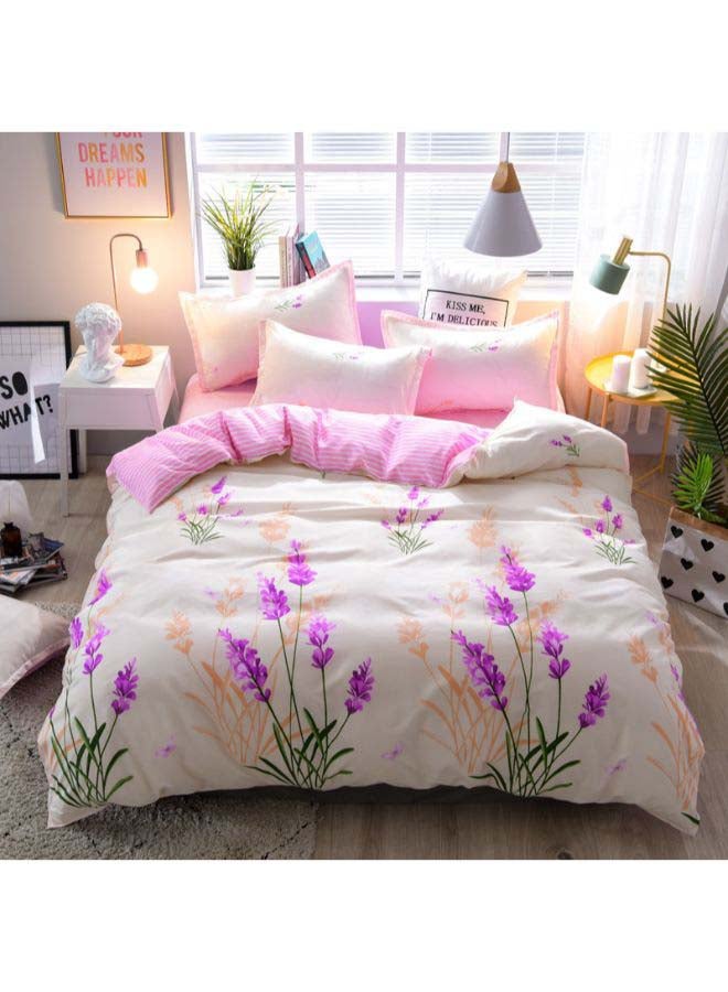 بيوينتي طقم مفرش سرير تاونشيب بتصميم يعبر عن حب اللافندر من 4 قطع بوليستر متعدد الألوان - Image 1