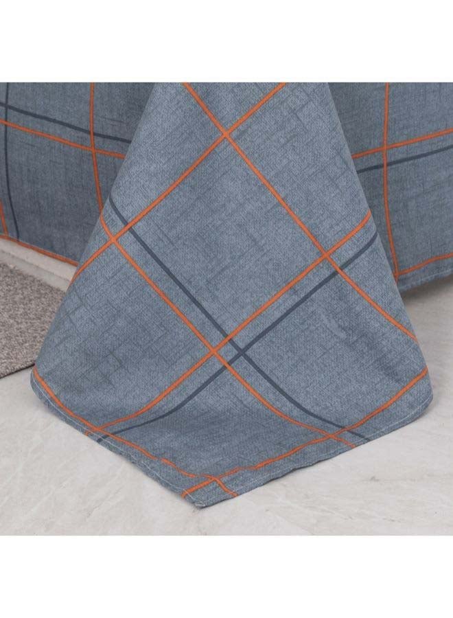 بيوينتي طقم مفرش سرير فاخر مقاس فردي من نسيج الجاكار وبنمط أوروبي، من 4 قطع بوليستر متعدد الألوان - Image 3