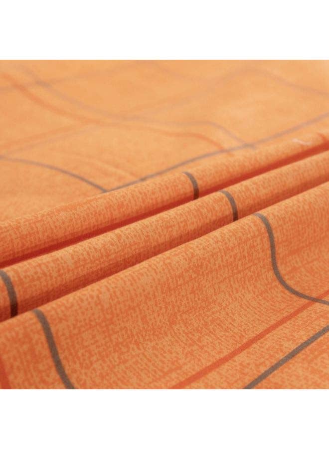 بيوينتي طقم مفرش سرير فاخر مقاس فردي من نسيج الجاكار وبنمط أوروبي، من 4 قطع بوليستر متعدد الألوان - Image 4