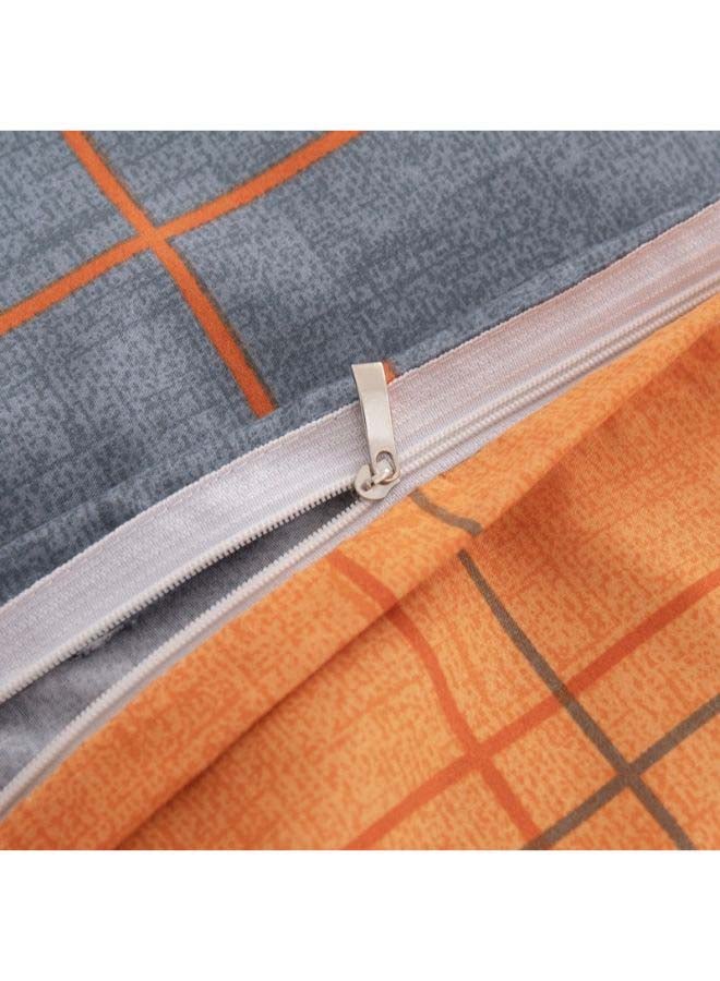 بيوينتي طقم مفرش سرير فاخر مقاس فردي من نسيج الجاكار وبنمط أوروبي، من 4 قطع بوليستر متعدد الألوان - Image 5