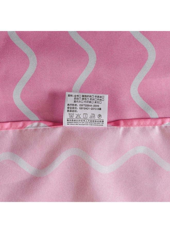 بيوينتي طقم مفرش سرير فاخر مقاس فردي من نسيج الجاكار وبنمط أوروبي، من 4 قطع بوليستر متعدد الألوان - Image 5