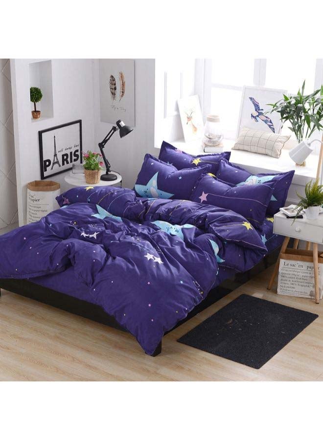 Beauenty 4-Piece European Style Luxury Jacquard Single Bedding Set Polyester Multicolour - Image 1