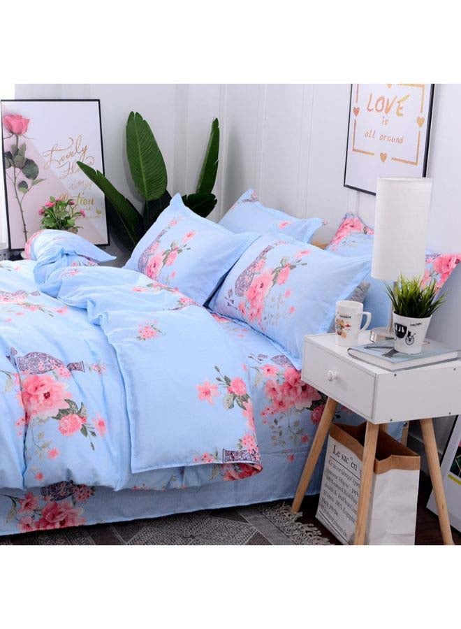 Beauenty 4-Piece European Style Luxury Jacquard Single Bedding Set Polyester Multicolour - Image 3