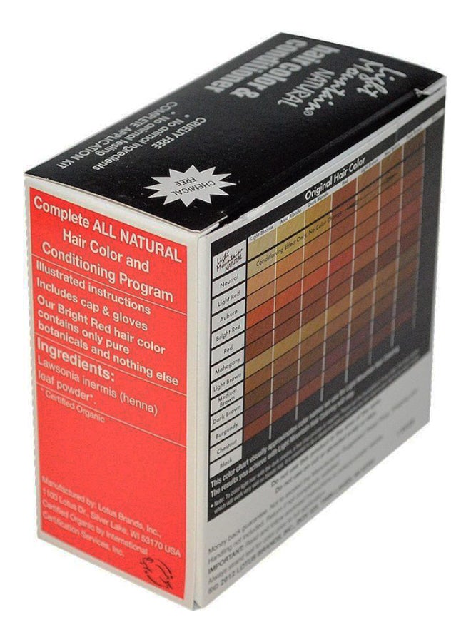 Light Mountain Natural Hair Colour And Conditioner Bright Red 113grams - Image 2