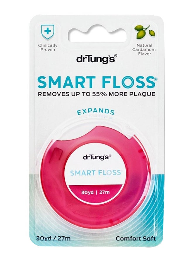 Dr Tung's - Natural Cardamom Smart Dental Floss Pink 27meter - Image 1
