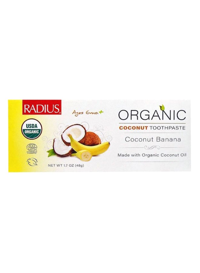 Radius Organic Coconut Banana Toothpaste 48grams - Image 1