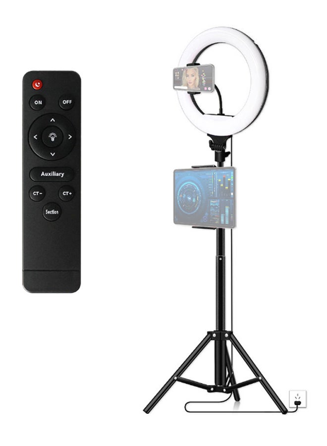 طقم مصابيح حلقية بإضاءة LED مكون من 5 قطع أسود/ أبيض - Image 2