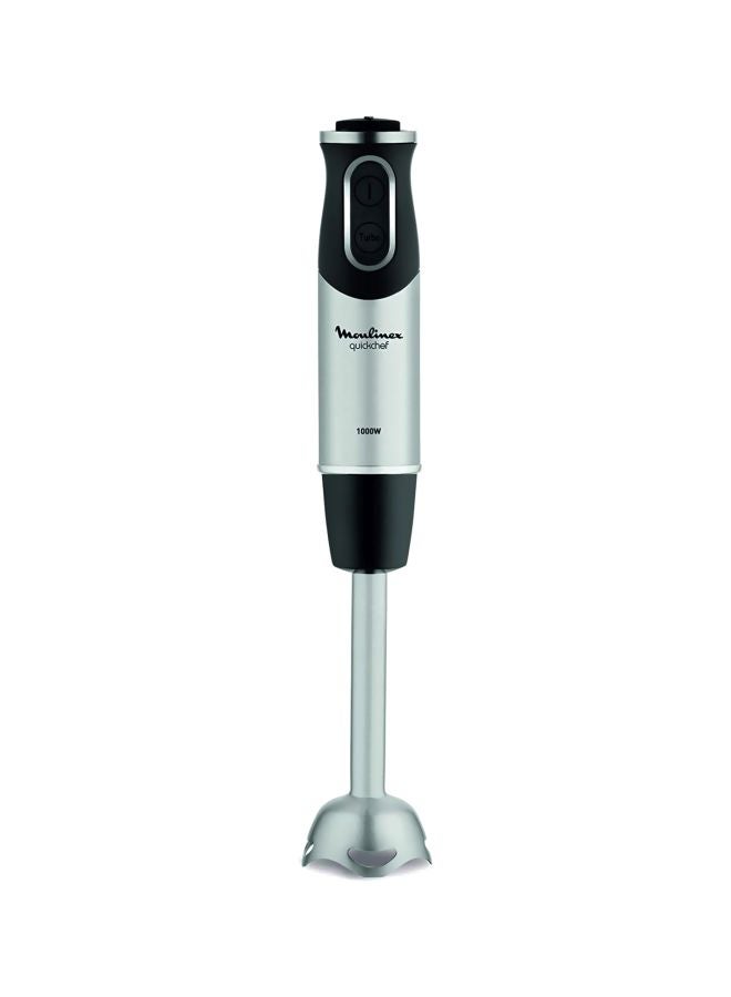 Moulinex - Hand Blender | Quickchef Hand Stick Blender | Food Proceesor + 500 ml Chopper | 2 Years Warranty DD65J827 Stainless Steel / Dark Grey - Image 1