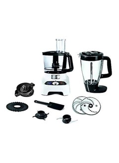 Moulinex Double Force Food Processor with 8 attachments, 27 functions, 3 L Bowl, 2 L Blender, 1000 W FP823125 Black / White  - Image 2