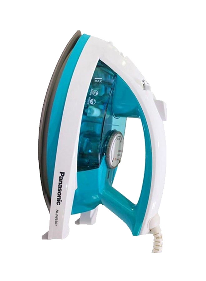 Panasonic - Handheld Steam Iron 1850W 1850.0 W NI-JW650T White/Blue - Image 1