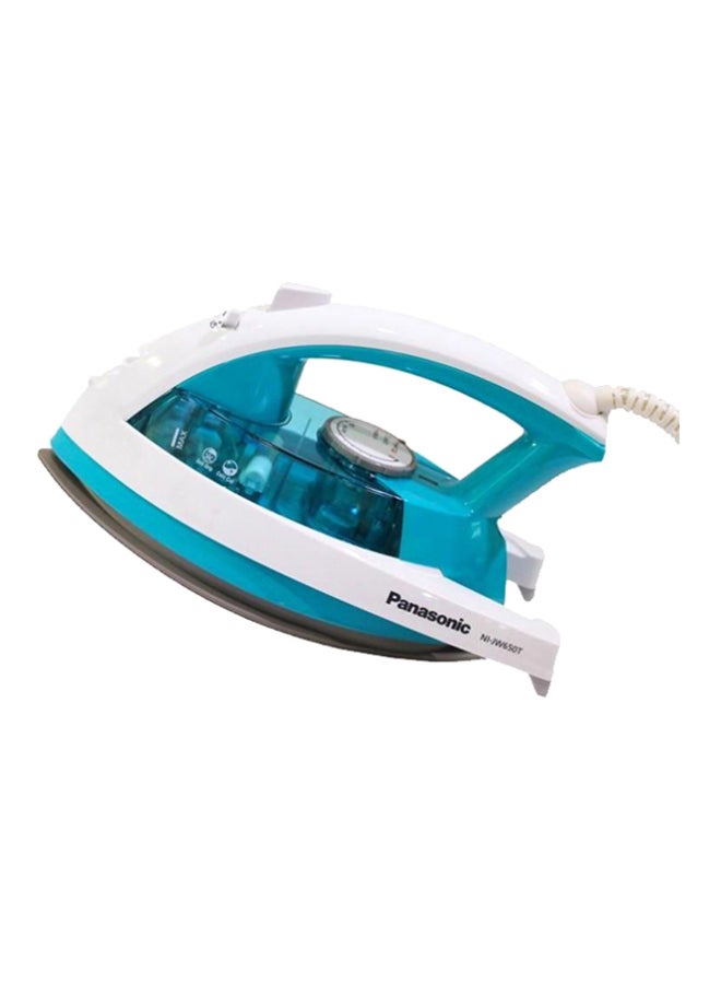 Panasonic - Handheld Steam Iron 1850W 1850.0 W NI-JW650T White/Blue - Image 1