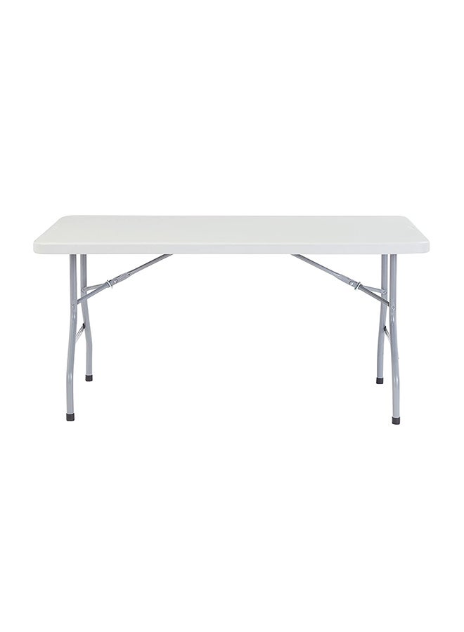 طاولة خفيفة الوزن وقابلة للطي أبيض 120سم - Image 1