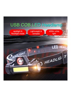 Generic Mini USB Rechargeable Headlamp 9x6.5x6.5cm 9x6.5x6.5cm  - Image 2