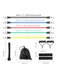 11-Piece Yoga Resistance Belt With Bag 22x6x19.00cm - v1587719752/N37380614A_4