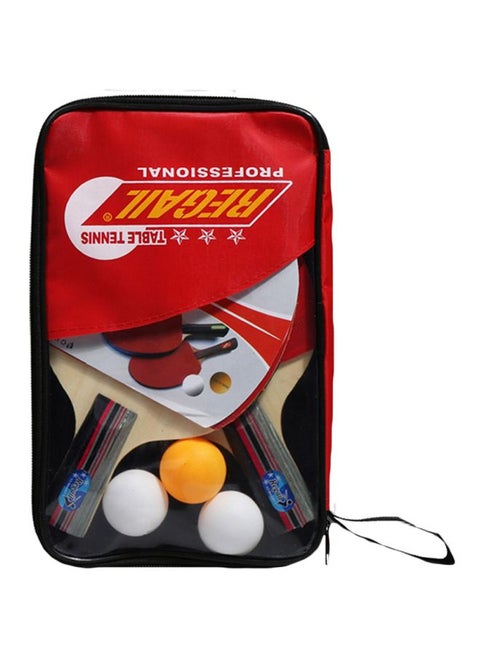 Professional Table Tennis Racket Set - Vertical Grip