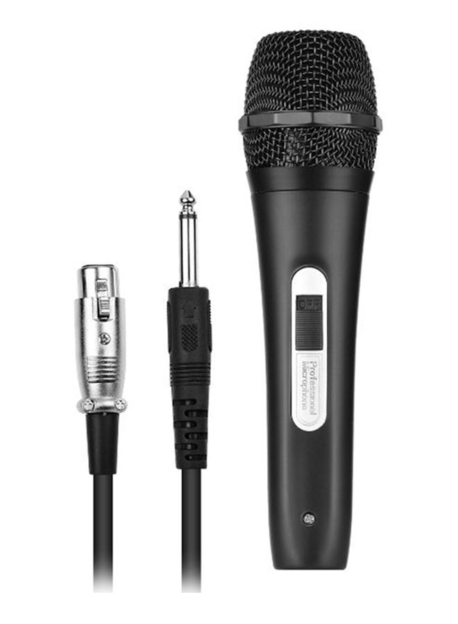 Generic Handheld Wired Microphone With Cable I6053-2 Black  - Image 3