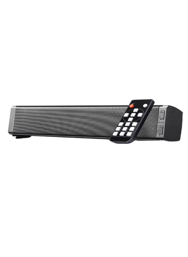 Portable Wireless Mini Soundbar With Remote Control V7496 Black/Grey  - Image 1