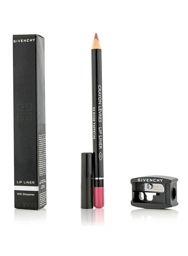 GIVENCHY - Lip Liner Crayon With Sharpener 03 Rose Taffetas - Image 1