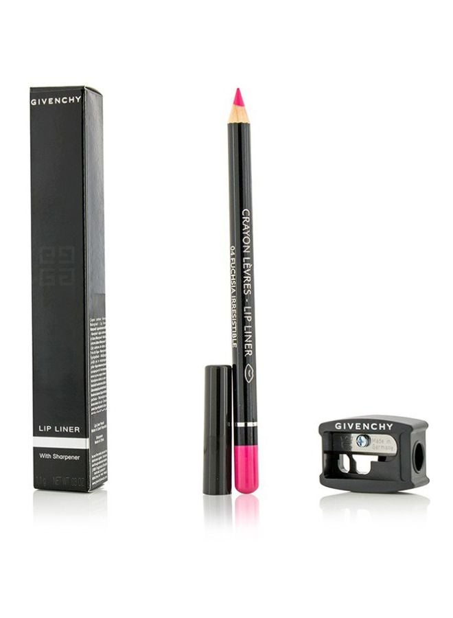 GIVENCHY - Lip Liner Crayon With Sharpener 04 Fuchsia Irresistible - Image 1