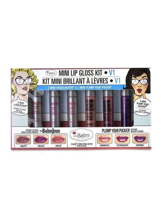 theBalm - 6-Piece Mini Lip Gloss Kit Multicolour - Image 1