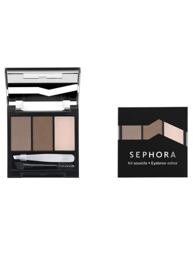 مجموعة سيفورا علبة ظلال عيون من 3 ألوان مع فرشاة 02 بني جوزة الطيب - Image 2