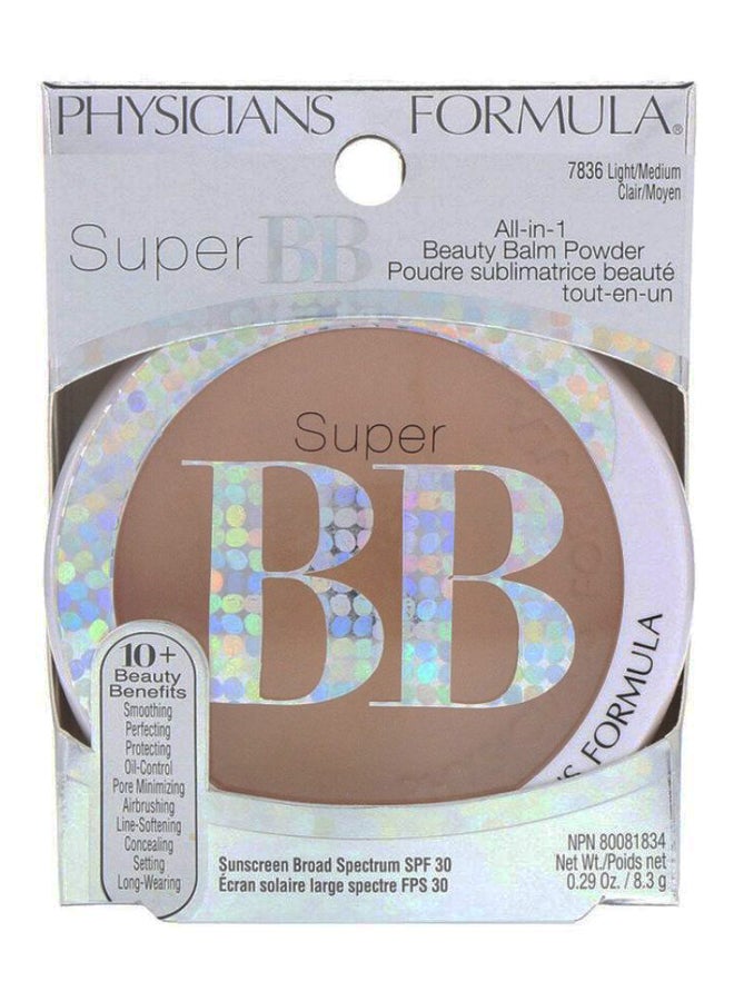 فيزيشنز فورميلا بودرة مضغوطة سوبر بي بي الكل في واحد بيوتي بالم وردي فاتح - Image 2