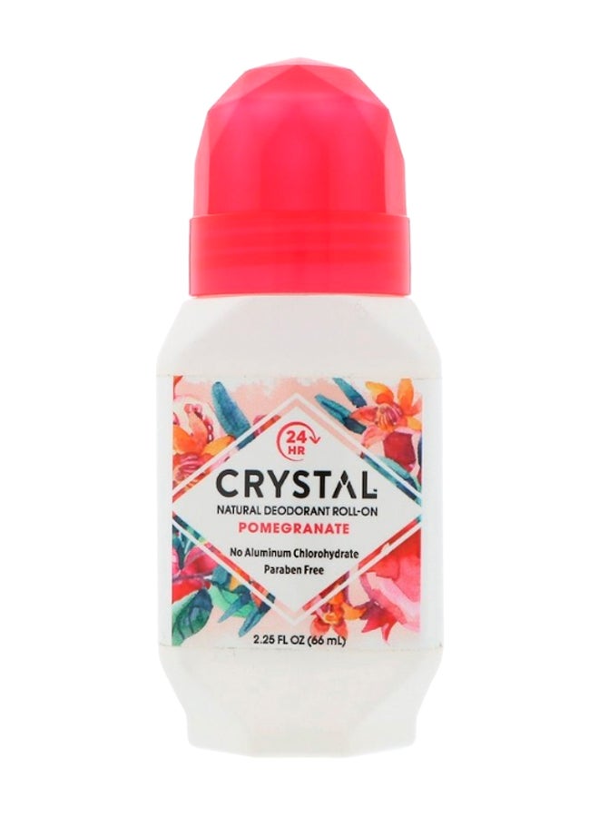 Crystal Pomegranate Natural Deodorant Roll On - Image 1