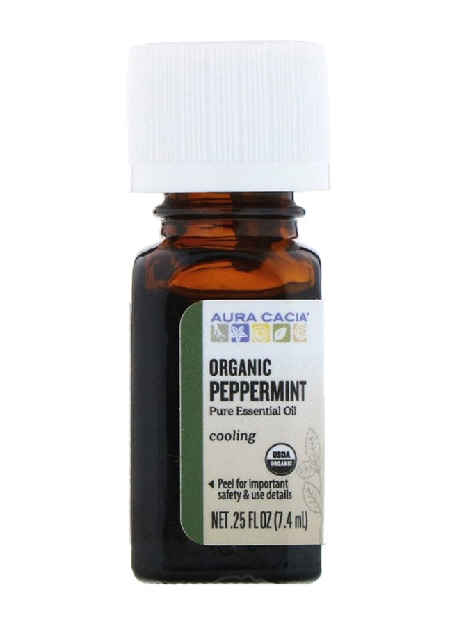Aura Cacia Organic Peppermint Pure Essential Oil  - Image 1