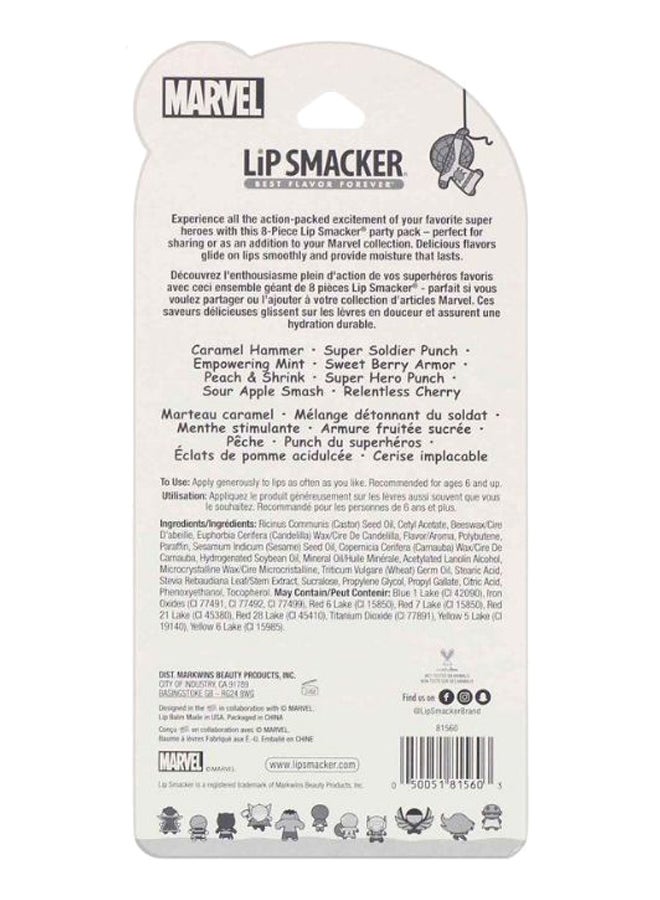 Lip Smacker Pack Of 8 Marvel Avengers Balm 32grams  - Image 2