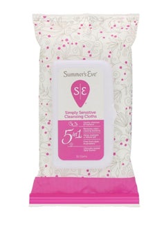 Summer's Eve 32-Piece Simply Sensitive 5-In-1 Cleansing Cloth Set  - Image 1