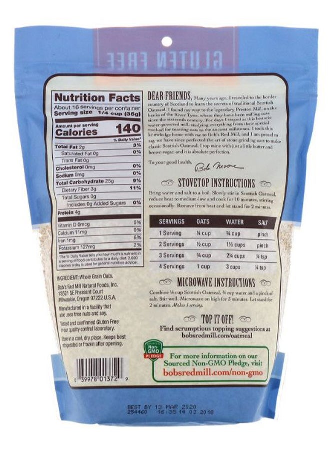 Bob's Red Mill Scottish Oatmeal Stone Ground - Whole Grain - Image 2