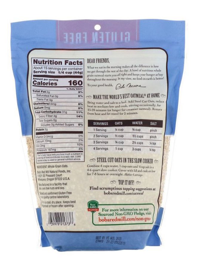 Bob's Red Mill Steel Cut Oats Whole Grains 24ounce - Image 2