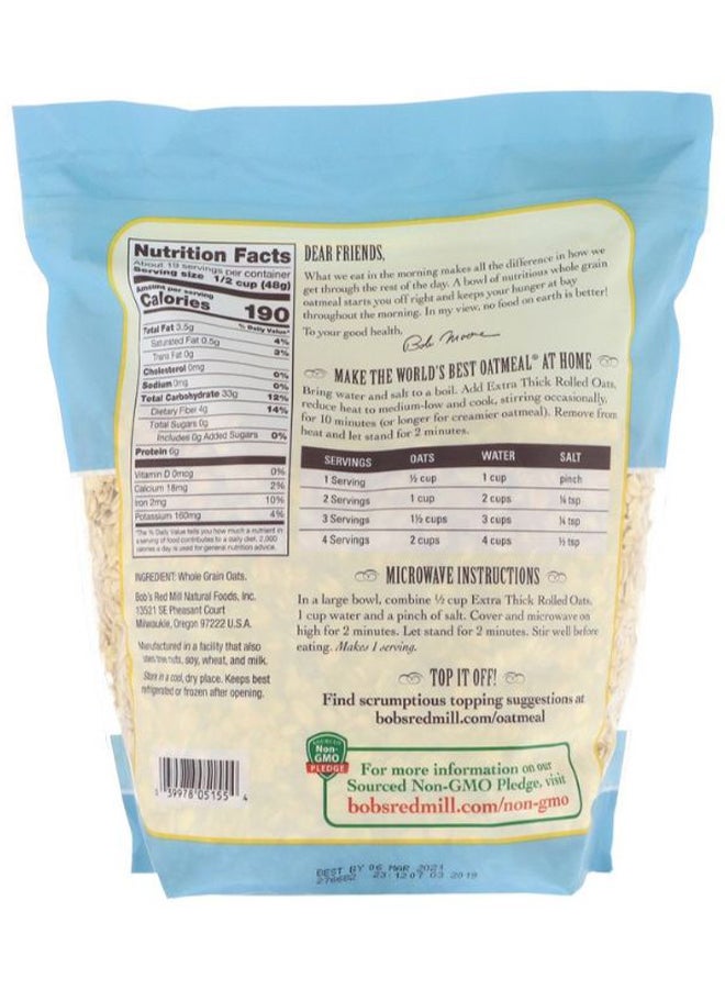 بوبز ريد ميل شوفان كامل الحبة سميك جداً 32 أونصة - Image 2