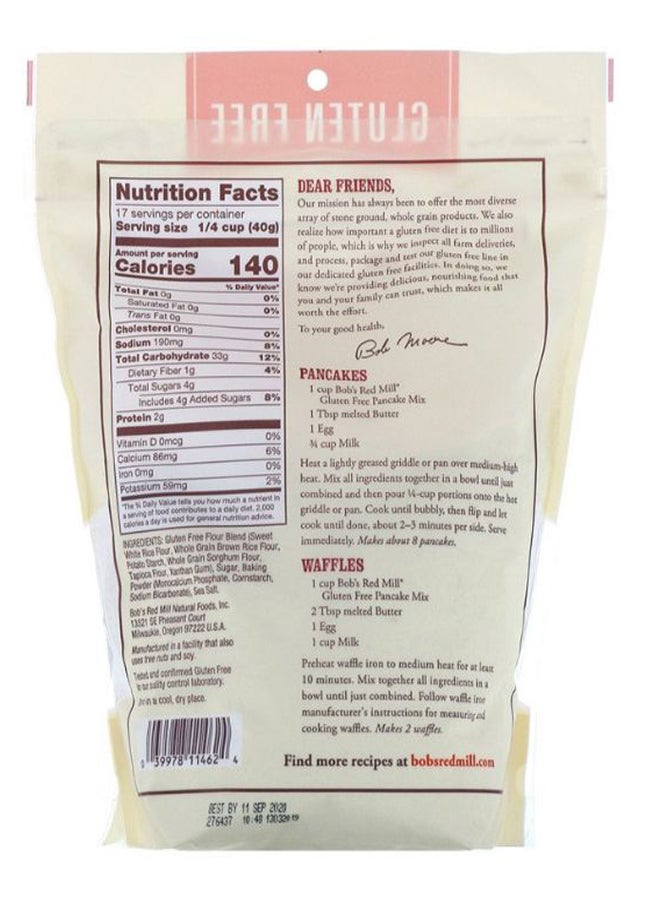 Bob's Red Mill Gluten Free Whole Grain Pancake Mix 24ounce - Image 2