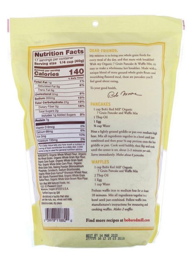 بوبز ريد ميل 7-مزيج الفطائر والوافل بالحبوب 24 أونصة - Image 2