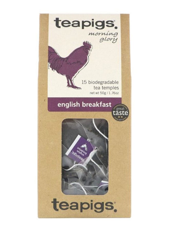 Teapigs - Morning Glory English Breakfast Herbal Tea - 50 Tea Temples - Image 1