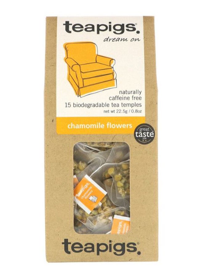 Teapigs - Dream On Chamomile Flowers Herbal Tea - 15 Tea Temples - Image 1