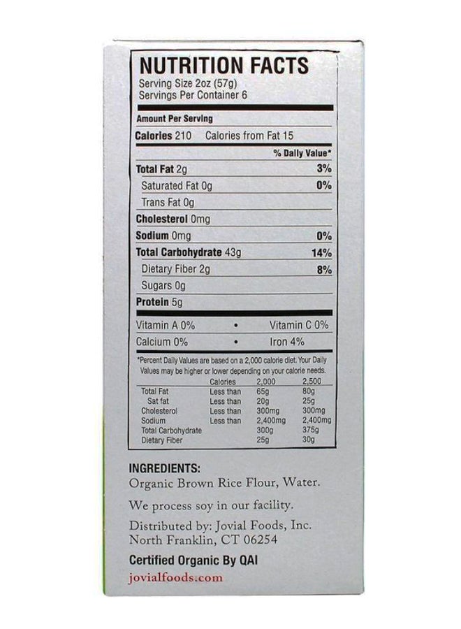 Jovial Farfalle Organic Brown Rice Pasta 12ounce - Image 2