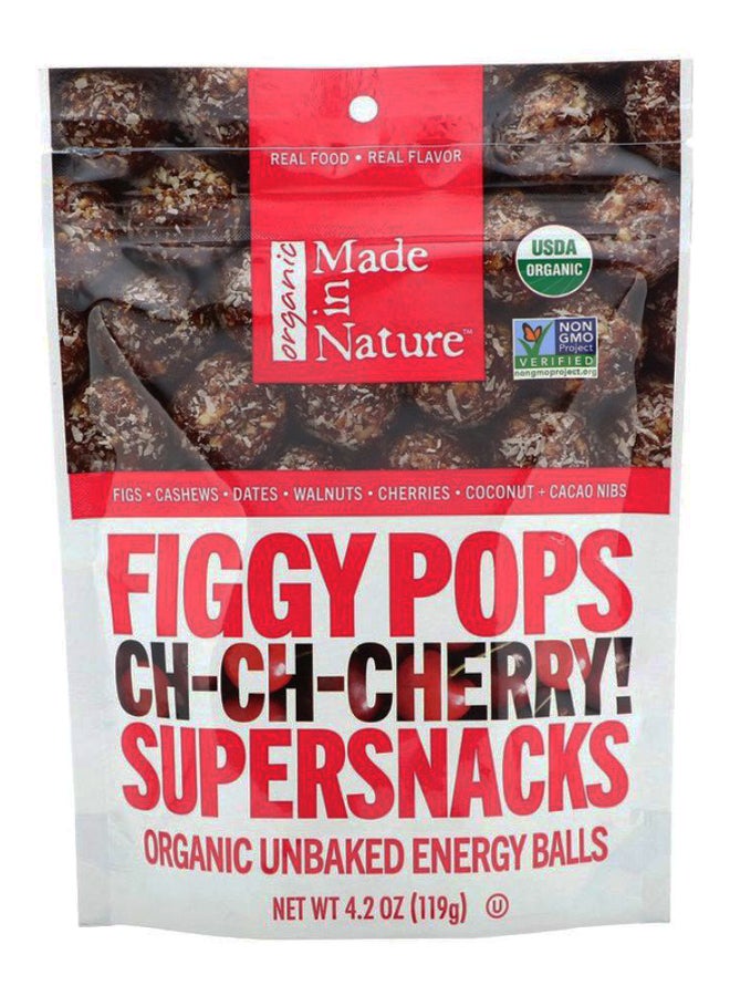 MADE IN NATURE Ch-Ch-Chery Supersnacks Organic Figgy Pops - Image 1